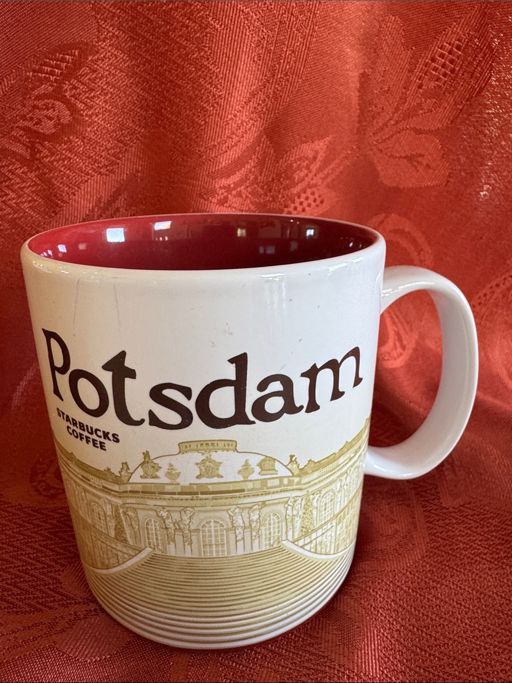 Starbucks Potsdam Mug - White with Red Interior